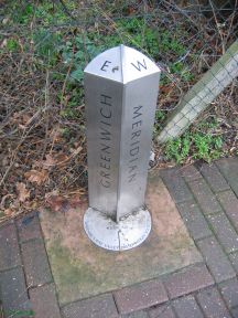 Greenwich Meridian Marker; England; LB Bromley; Shortlands (BR2)